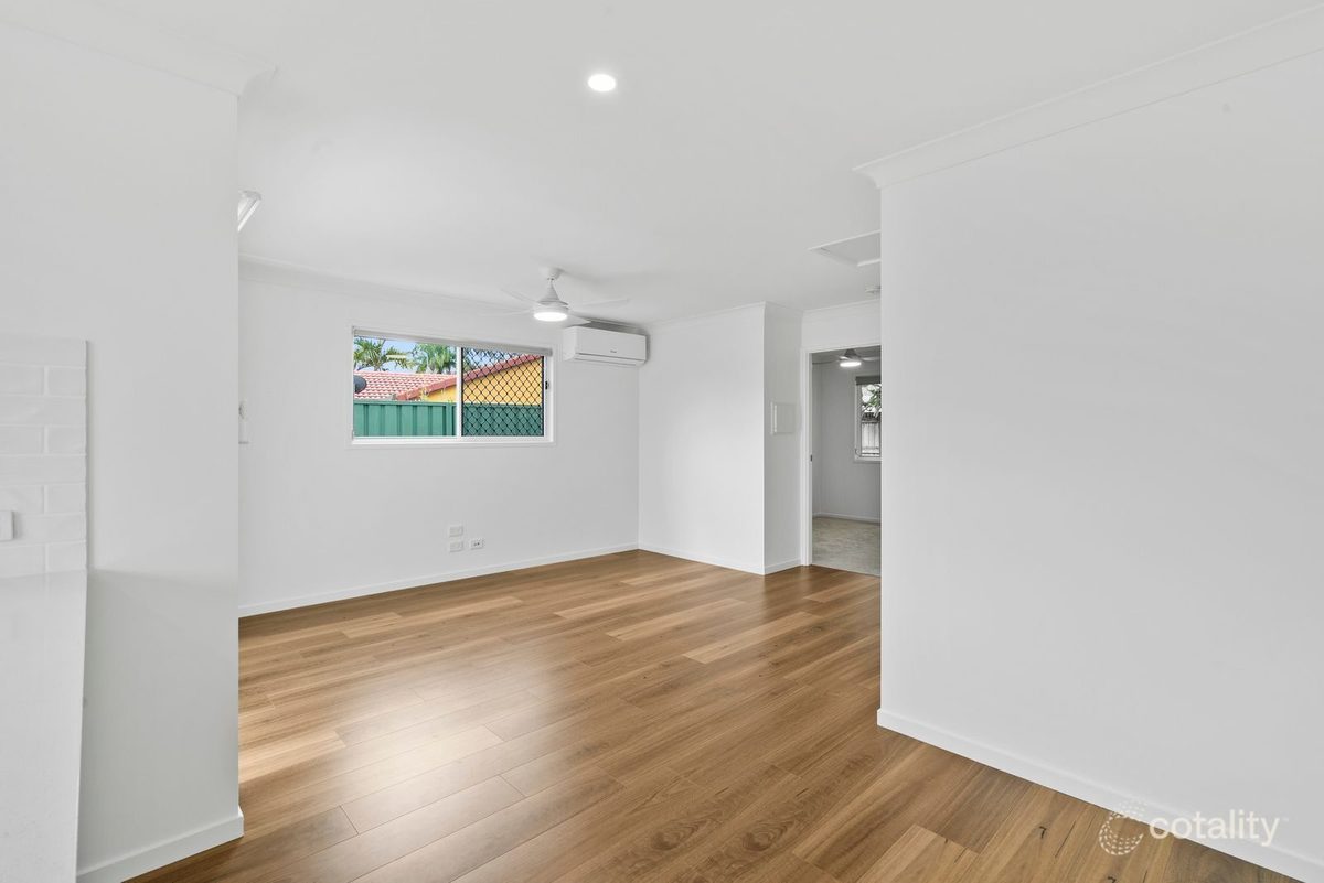 Elanora granny flat living area with timber-look floors